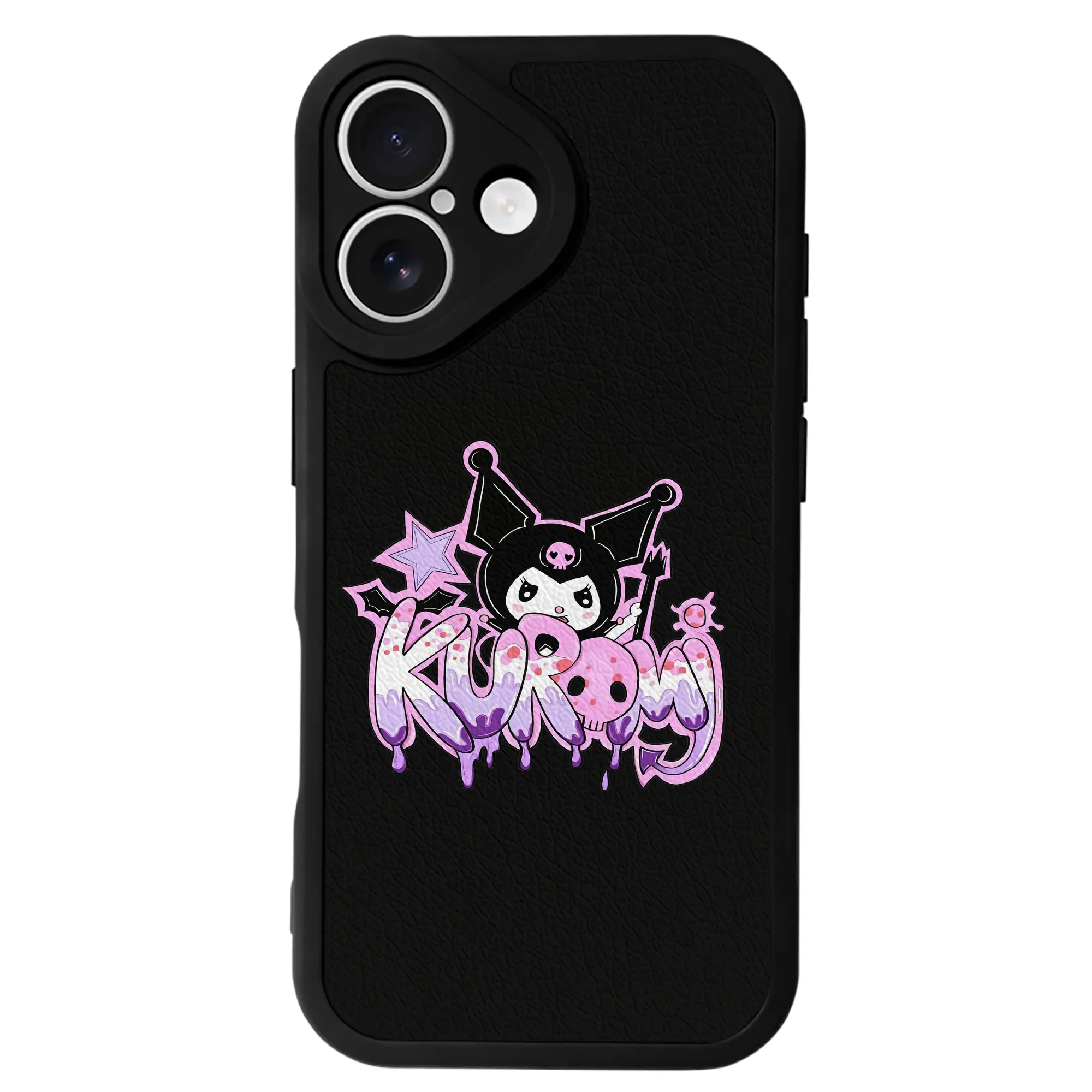 サンリオ グッズ,クロミ - IPhone 16シリーズ対応 ・ シリコンスマホケース ・ レザー調 ・ 高精度フィット ・ 耐衝撃 ・ ワイヤレス充電対応 ・ 精密カット